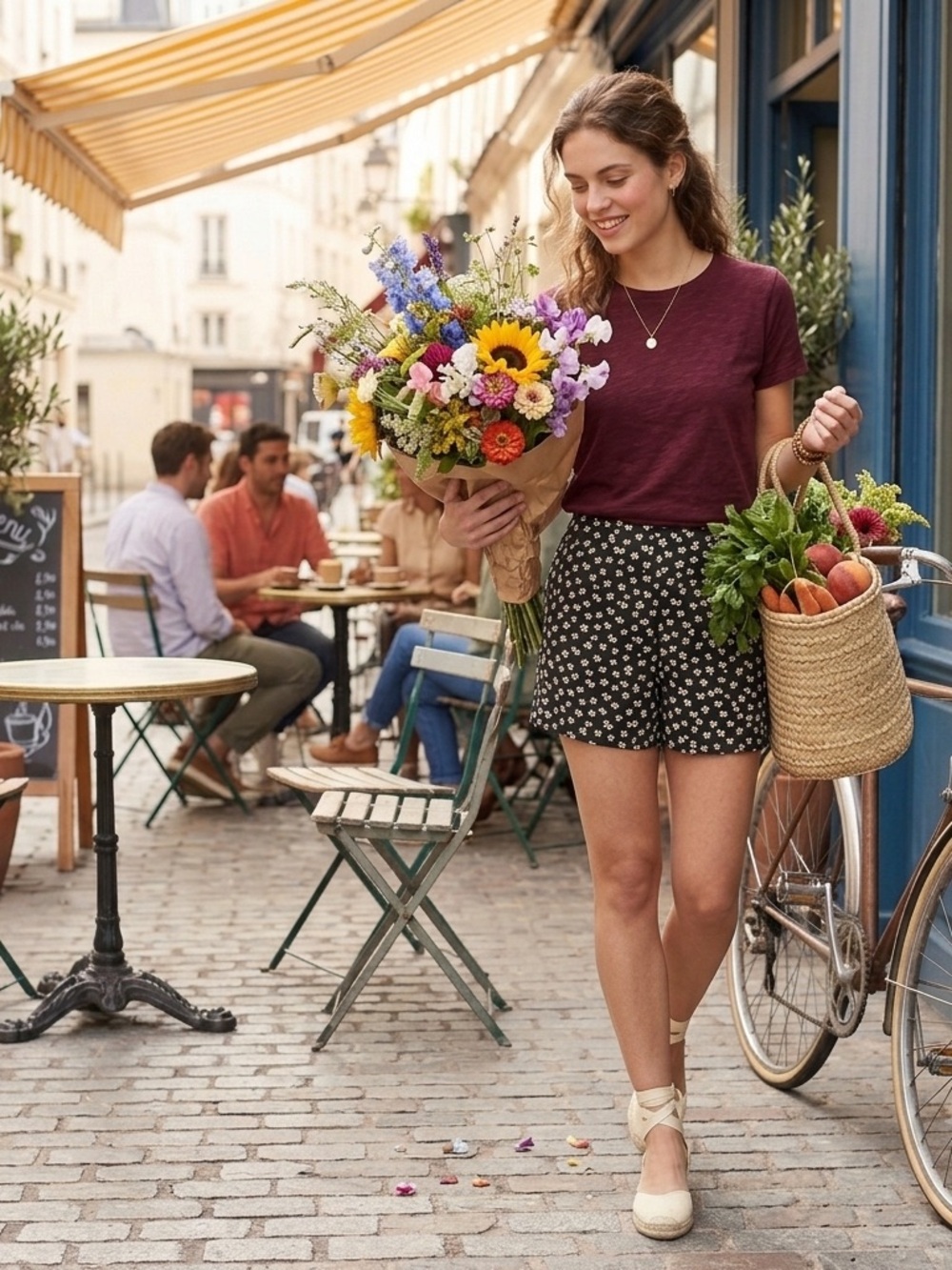 Women's Mid-Rise Floral Short